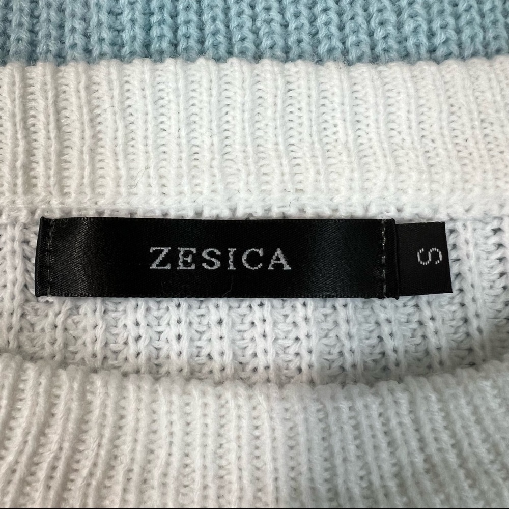 ZESICA Sweater Color Black Chunky Knit 3/4 Sleeve Top Sz Small - Picture 7 of 7